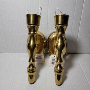 Hosley Solid Brass Lacquered Wall Vintage Sconce